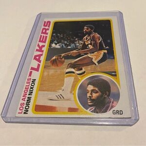 Norm Nixon RC 1978 Rookie Basketball Card #63 Los Angeles Lakers Vintage
